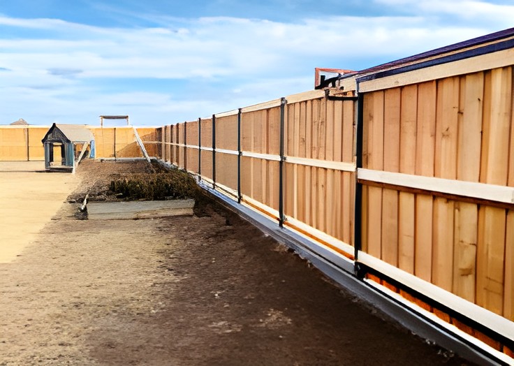 Metal ornamental fencing